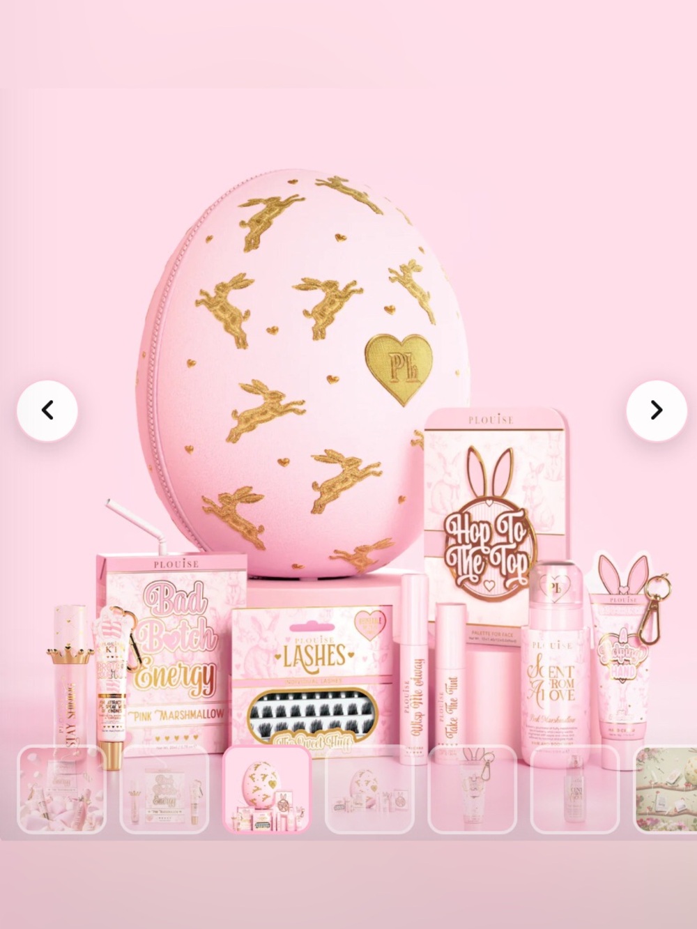New P.Louise Easter Egg Pink Marshmallow